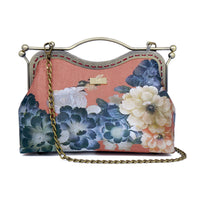 Dual Lock Metal Handle Bag - Chinese Ink