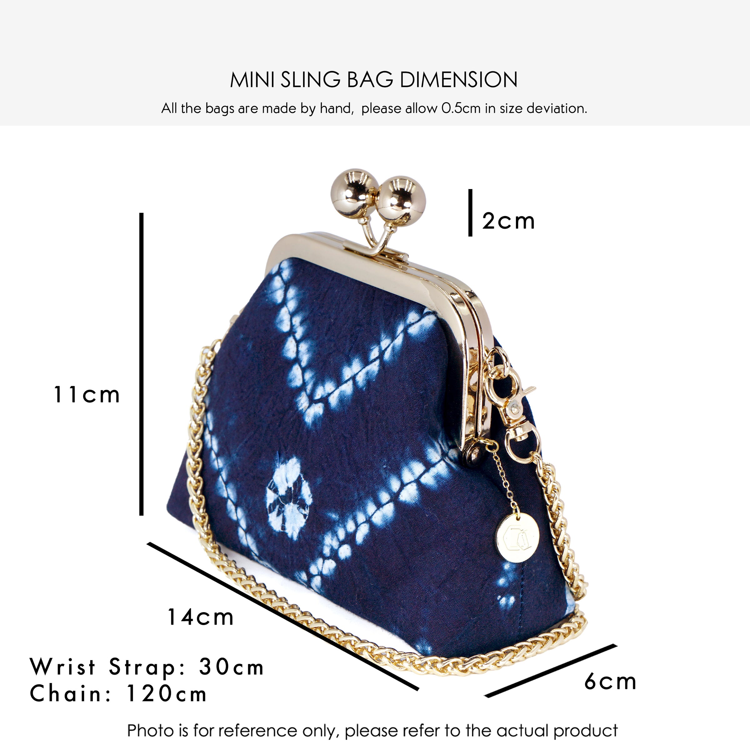 Mini Sling Bag - Shibori Double Needle