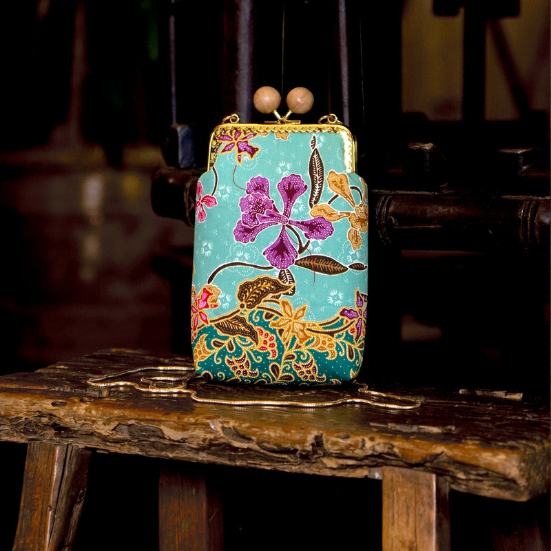 Cell Phone Purse - Orchid Garden