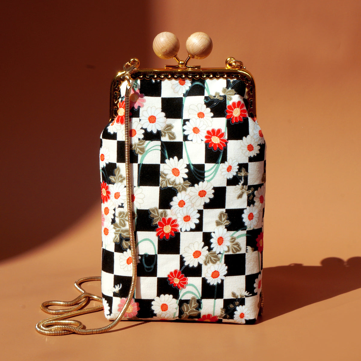 50% OFF - Cell Phone Purse - Plaid and Daisy