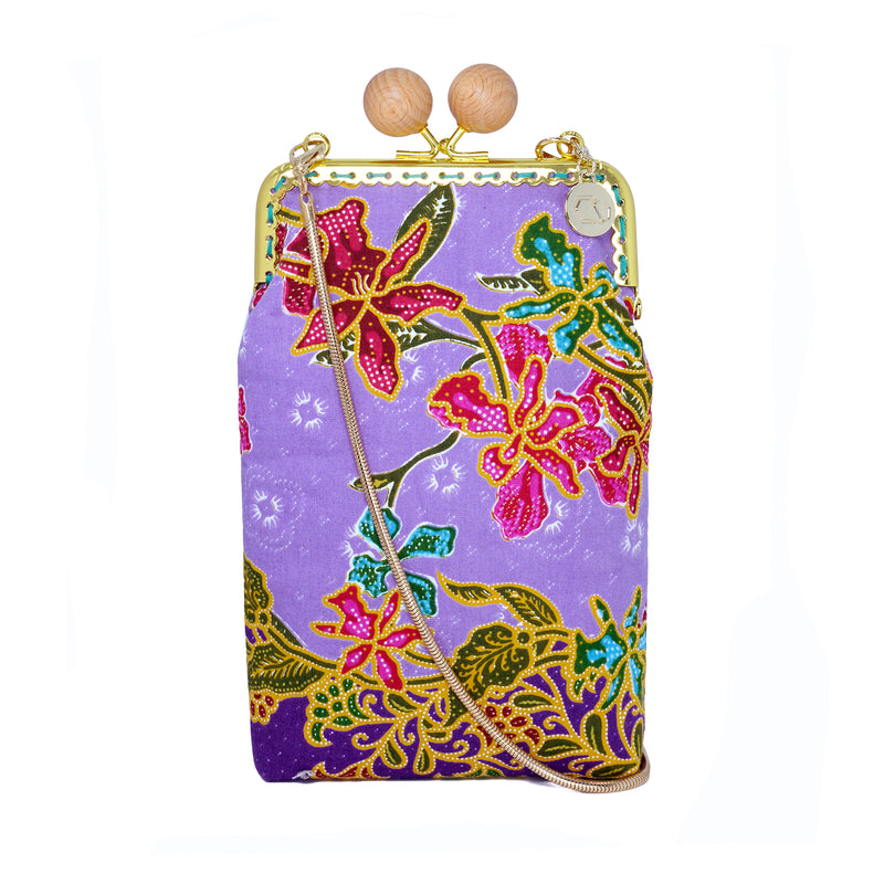 Cell Phone Purse - Orchid Garden