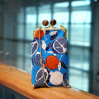 Cell Phone Purse - Blue Pomegranate