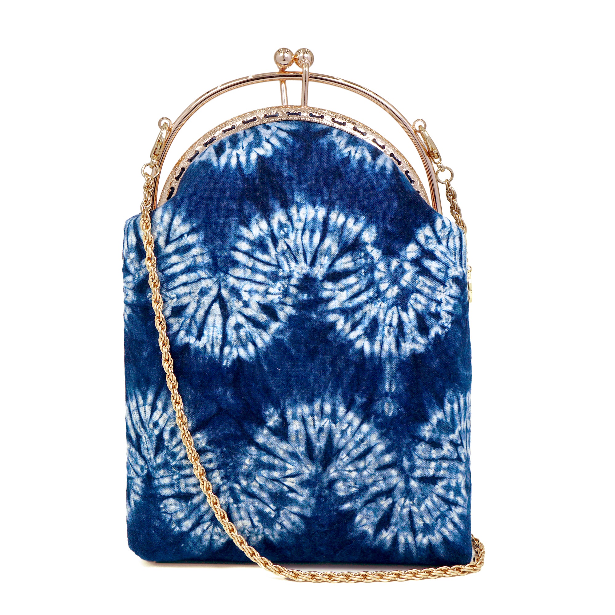 Phone Wallet - Shibori Wavy
