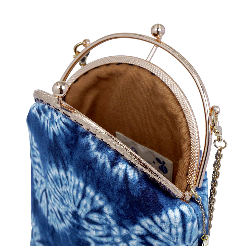 Phone Wallet - Shibori Wavy