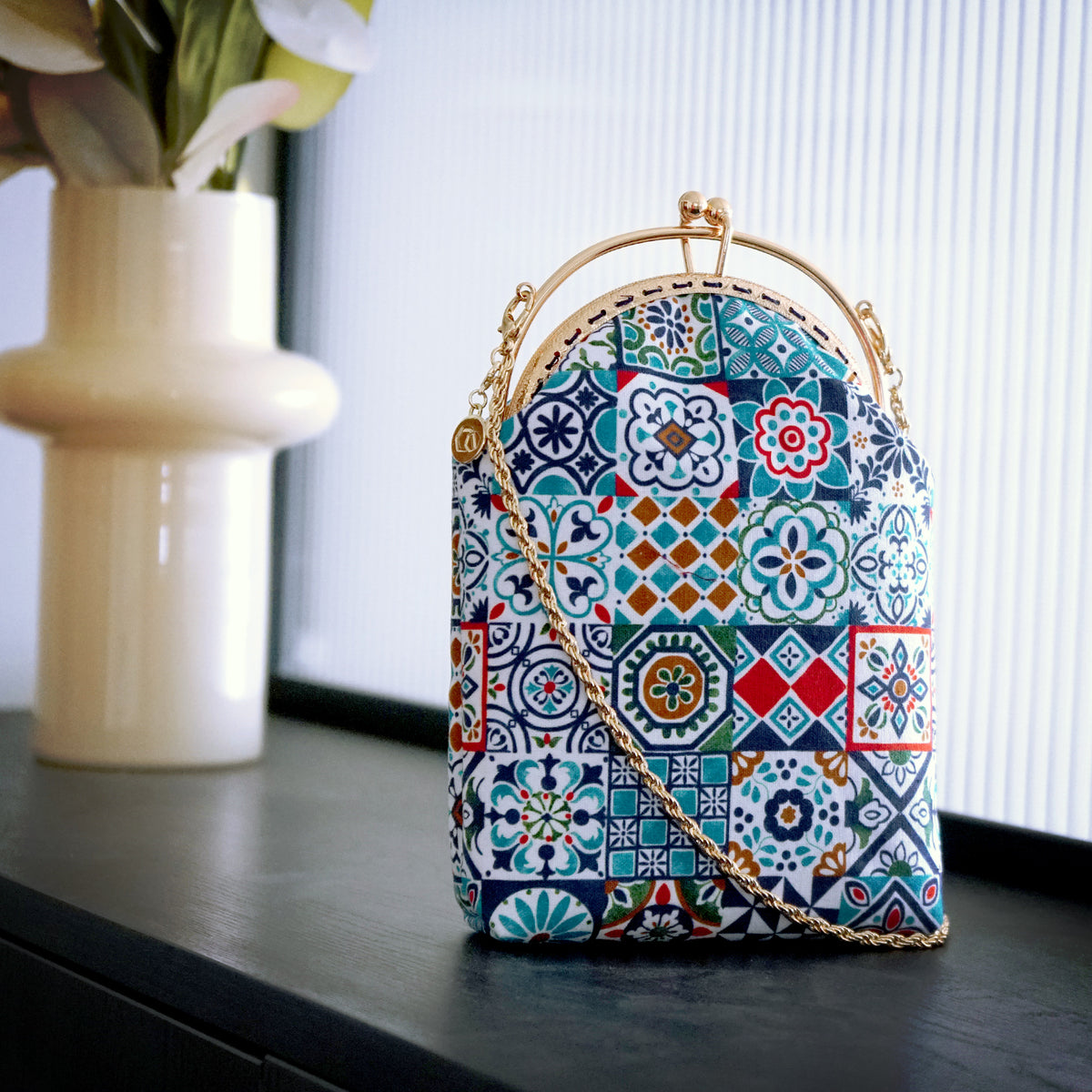 Phone Wallet - Peranakan Tiles