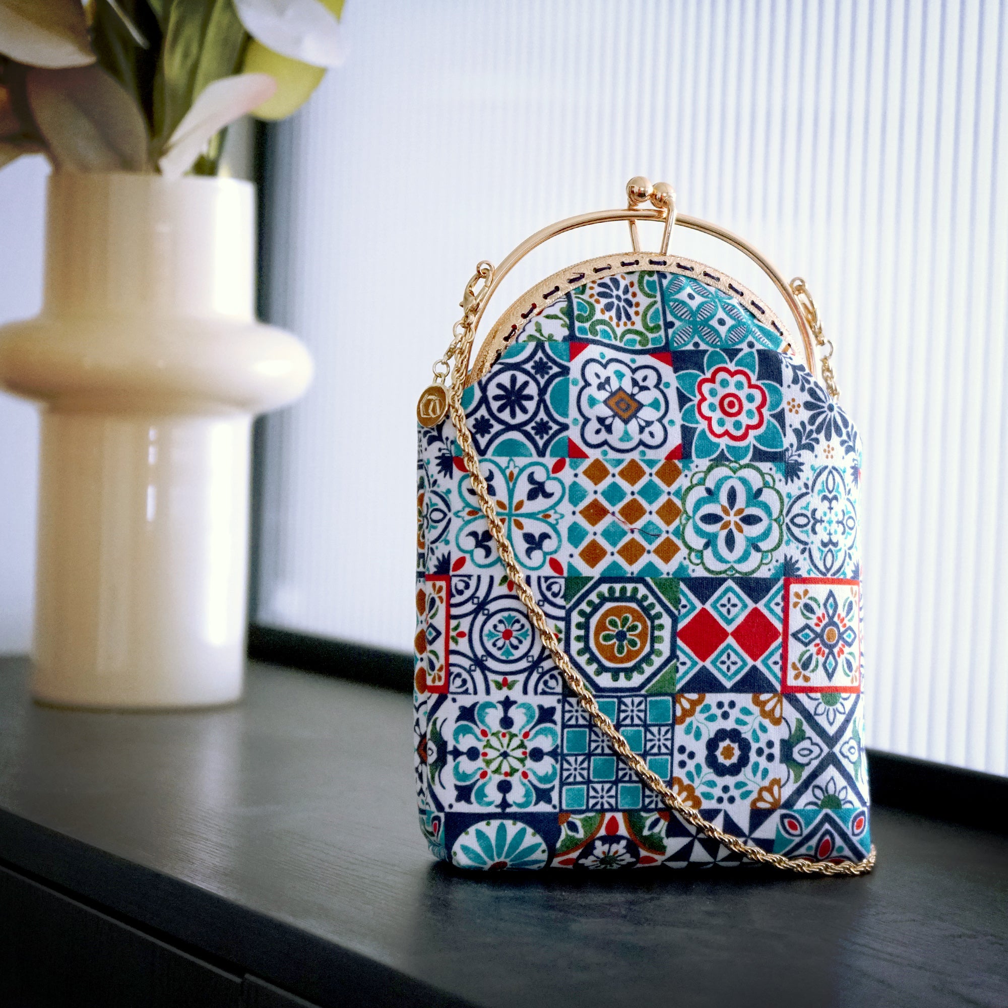 Phone Wallet - Peranakan Tiles
