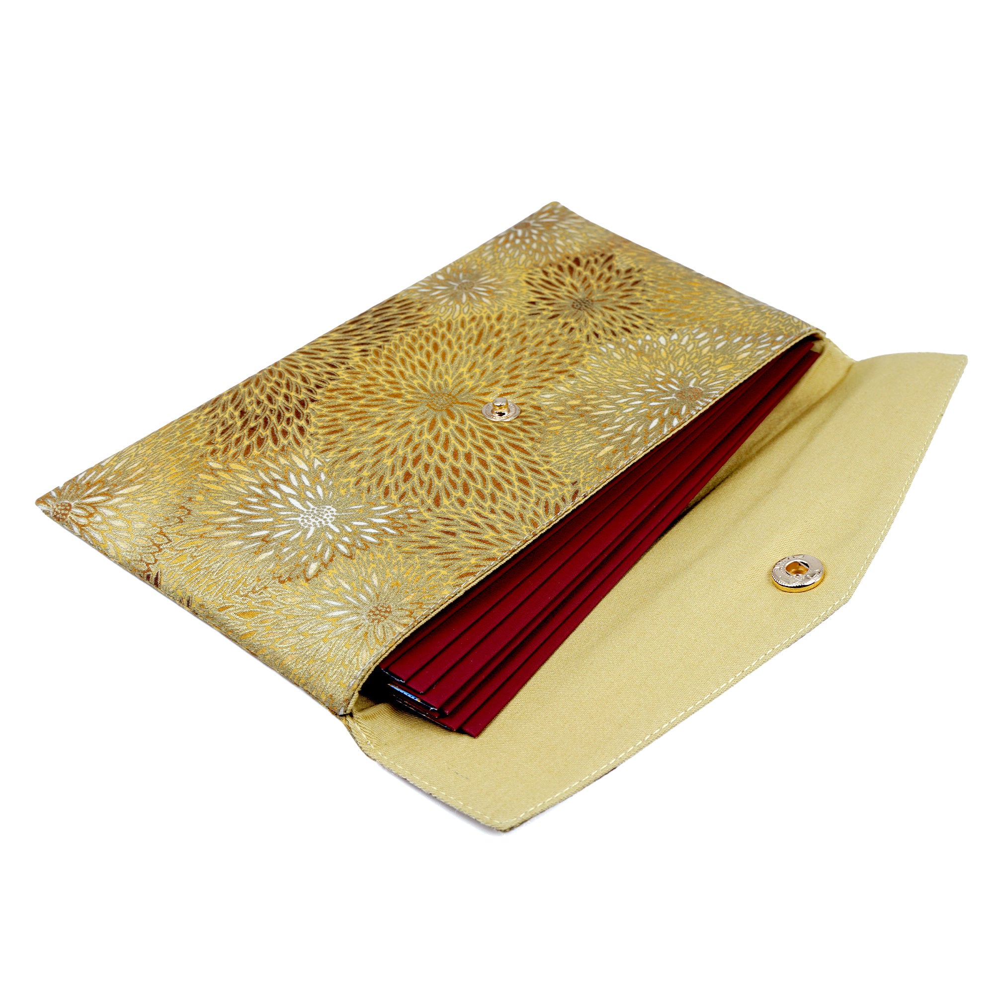Red Packet Organizer - Golden Floral Array