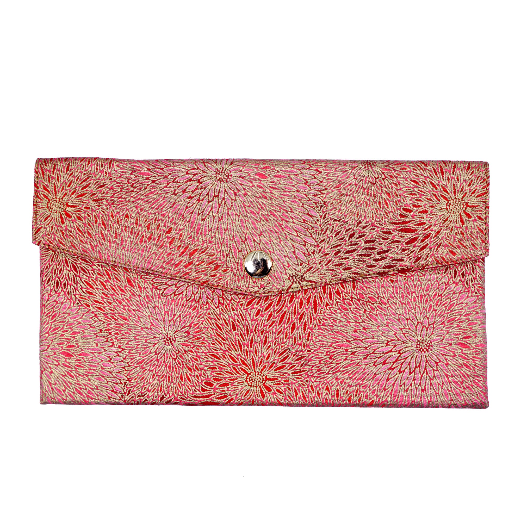 Red Packet Organizer - Golden Floral Array