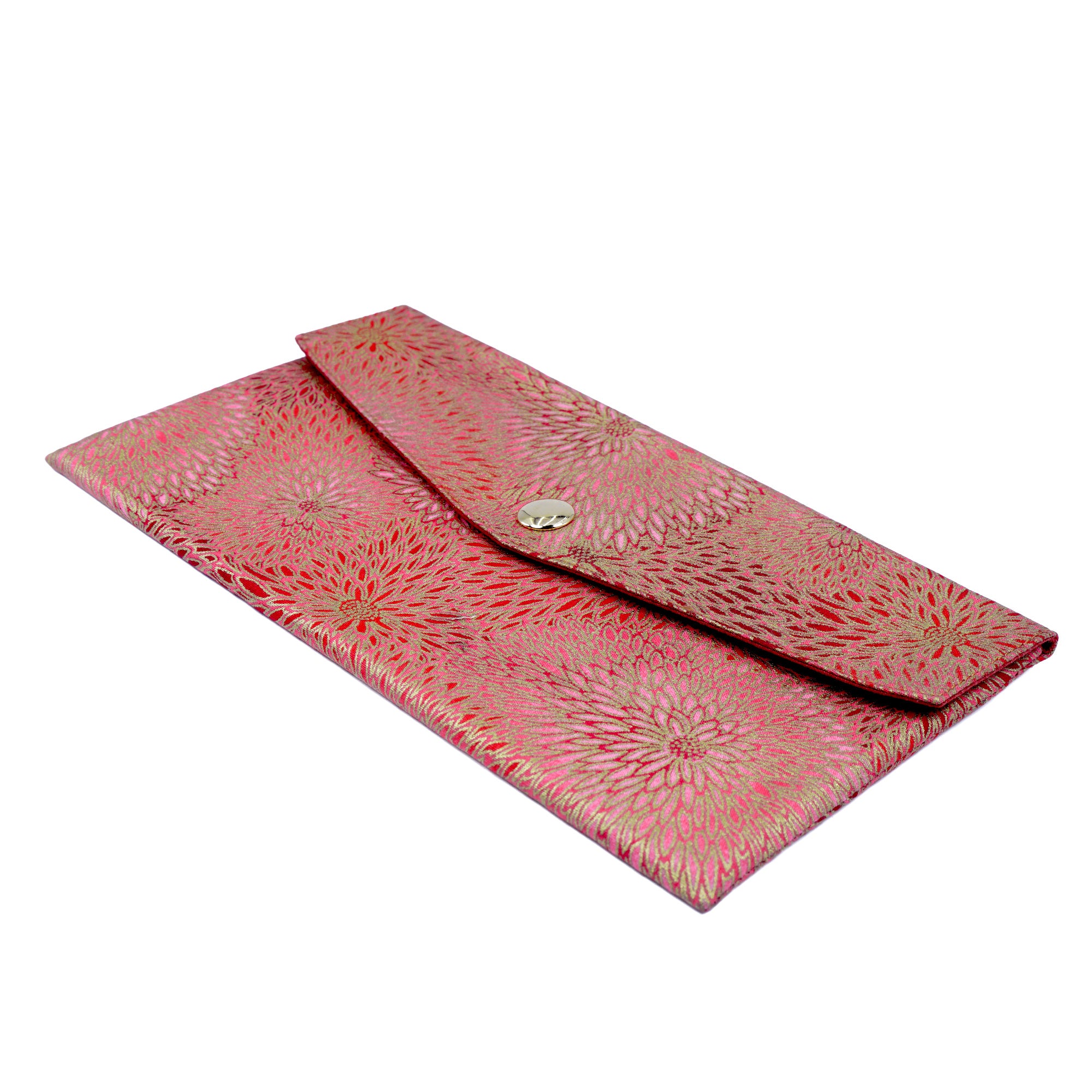 Red Packet Organizer - Golden Floral Array