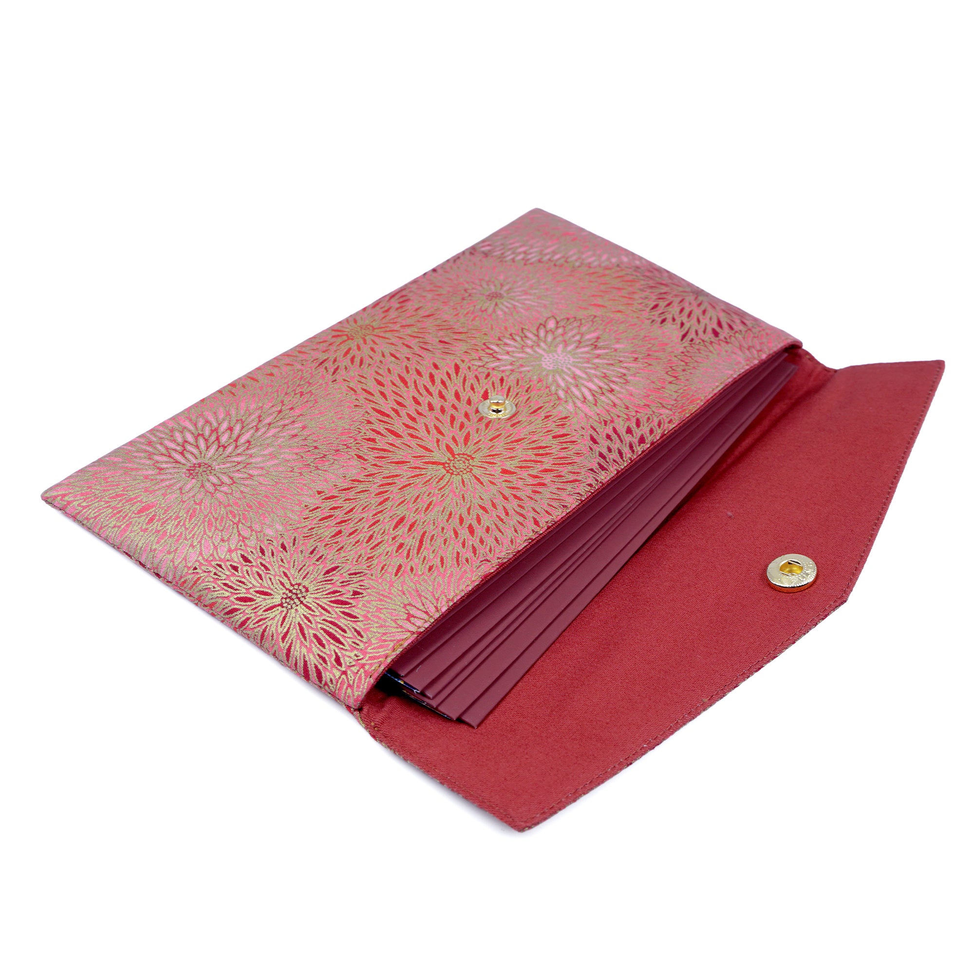 Red Packet Organizer - Golden Floral Array
