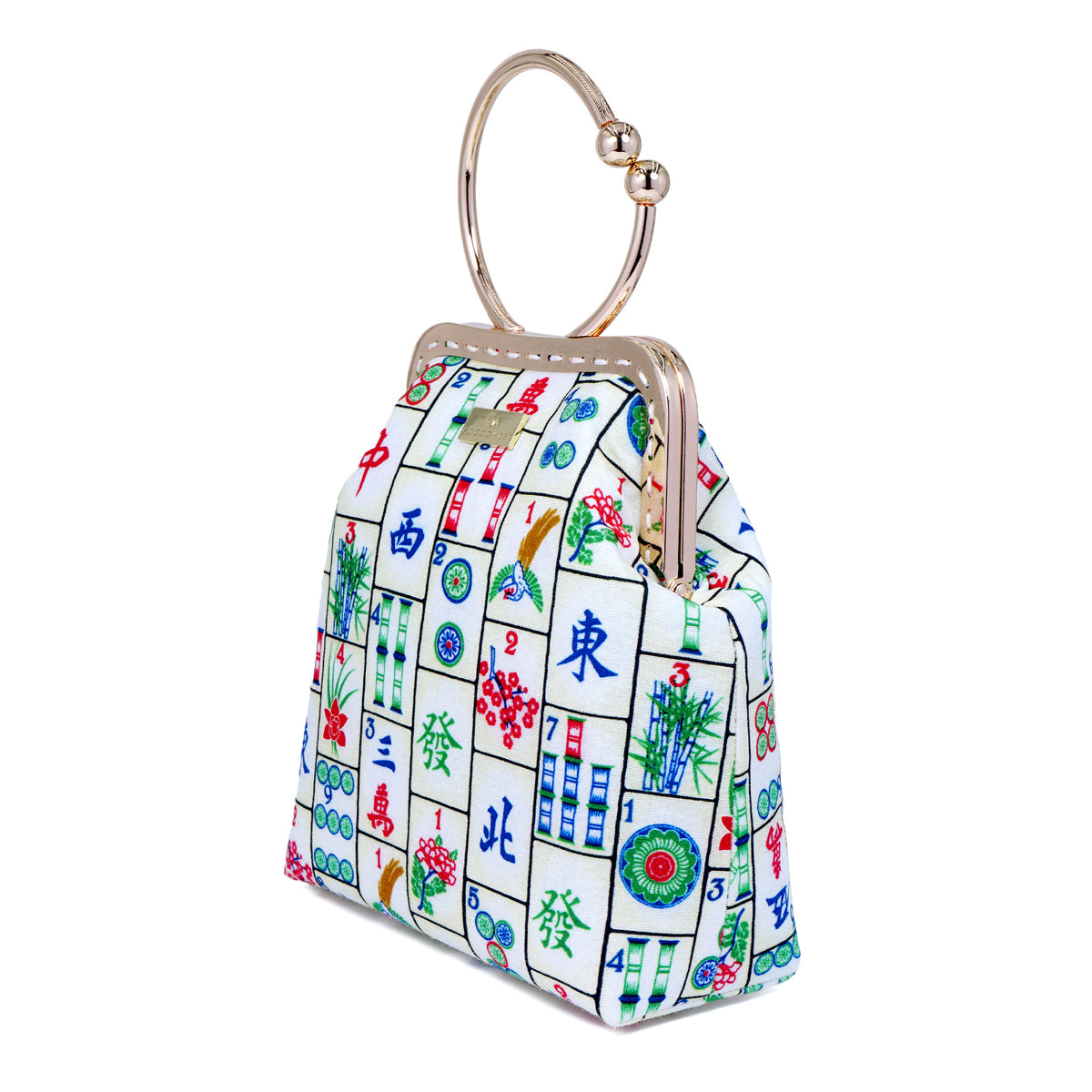 Ring Handle Chain Bag -  Mahjong
