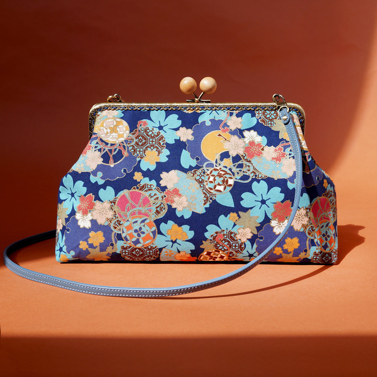 40% OFF - Clasp Sling Bag - Sakura Clouds