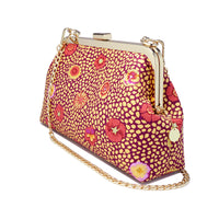 40% OFF - Sling Bag With Golden Frame - Pansy