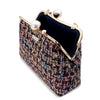 Acrylic Chain Tweed Shoulder Bag (Multi colors)