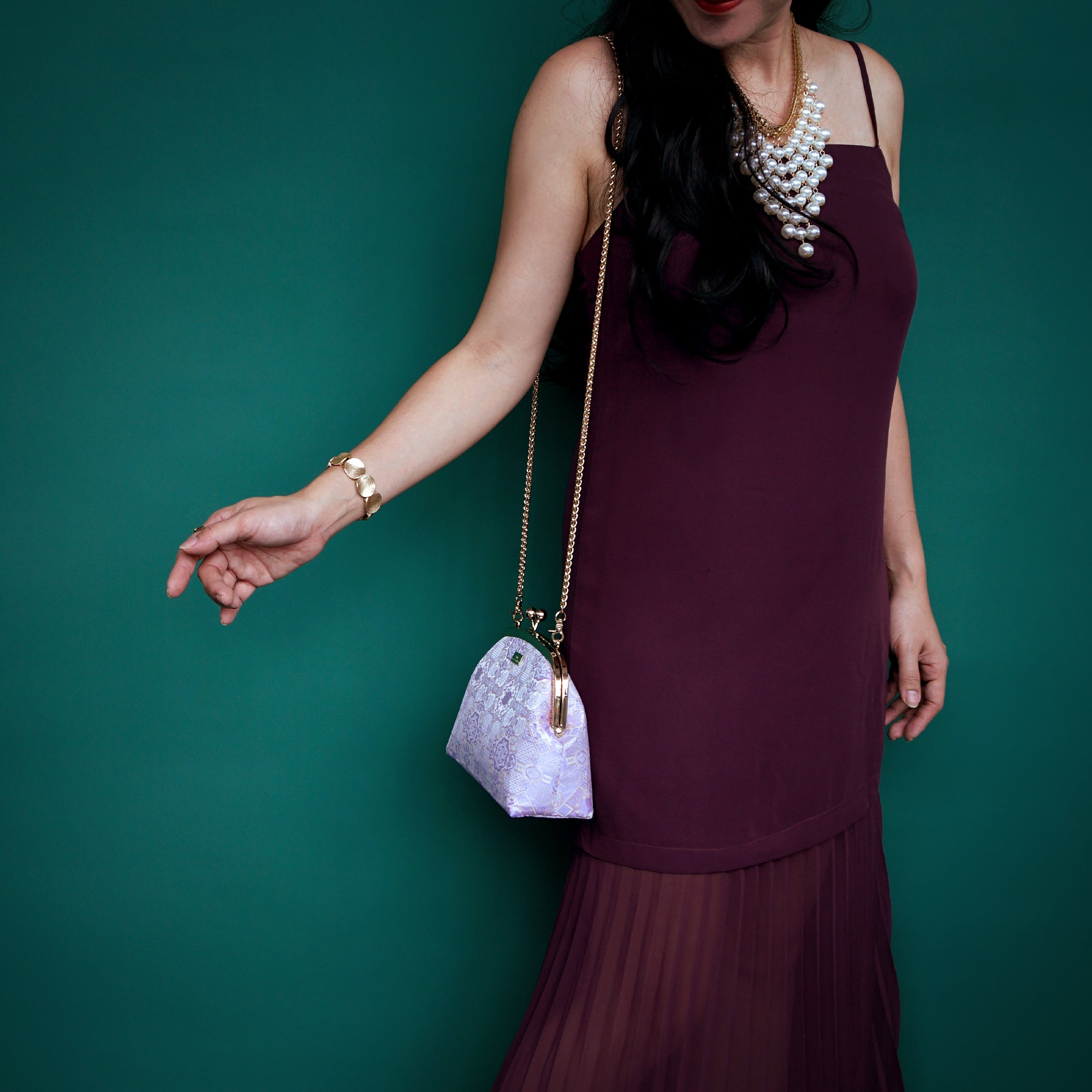 Arc Shape Frame Bag - Labyrinth Dream(PL)