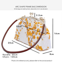 Arc Shape Frame Bag - Petal Static