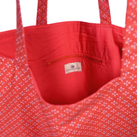 Shopper Tote Bag - Carmine