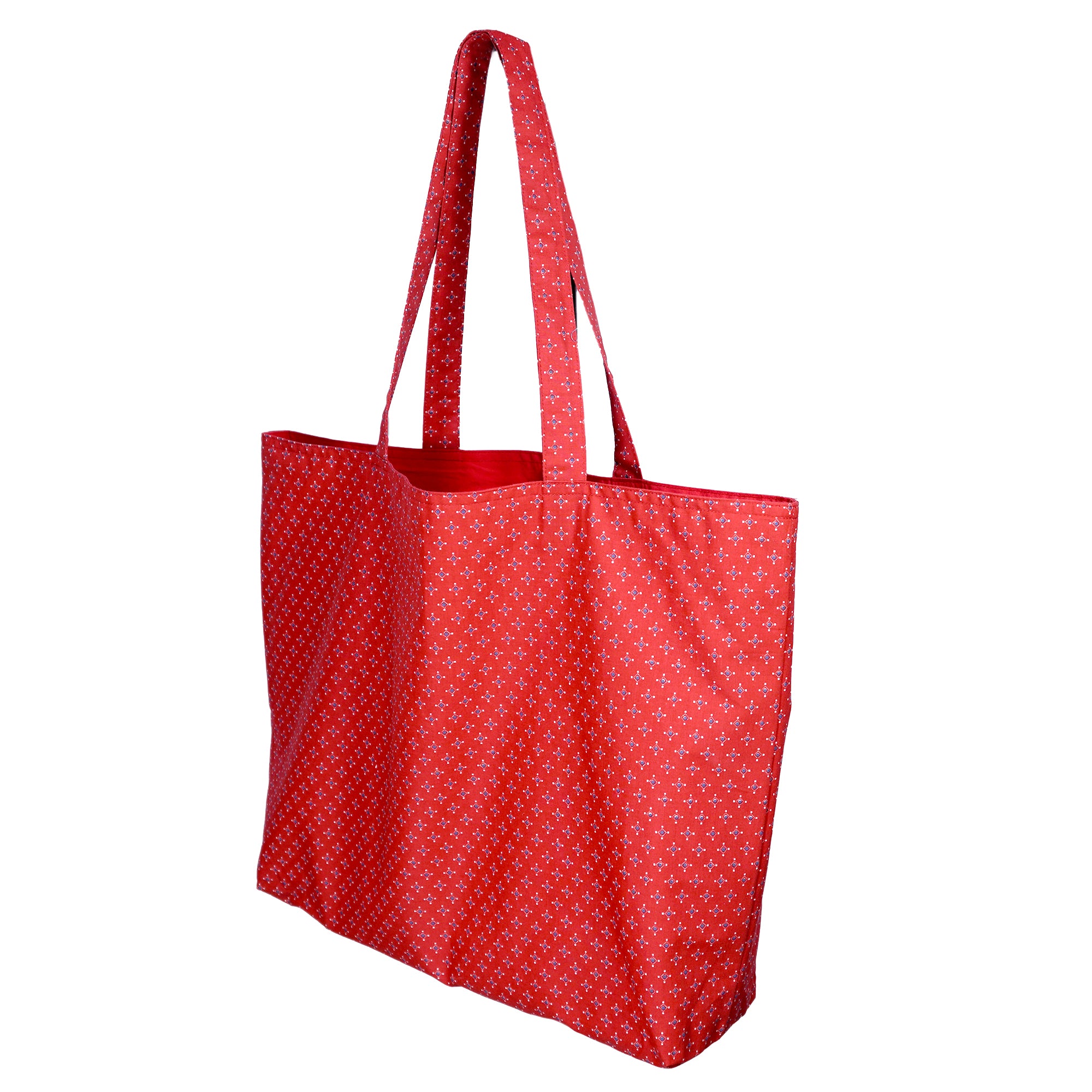 Shopper Tote Bag - Carmine