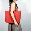 Shopper Tote Bag - Carmine