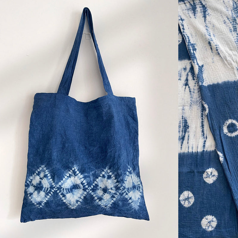 Workshop Program - Natural indigo tie dye tote bag & scarves
