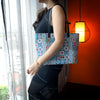 Zipper Top Tote Bag - Peranakan Tiles