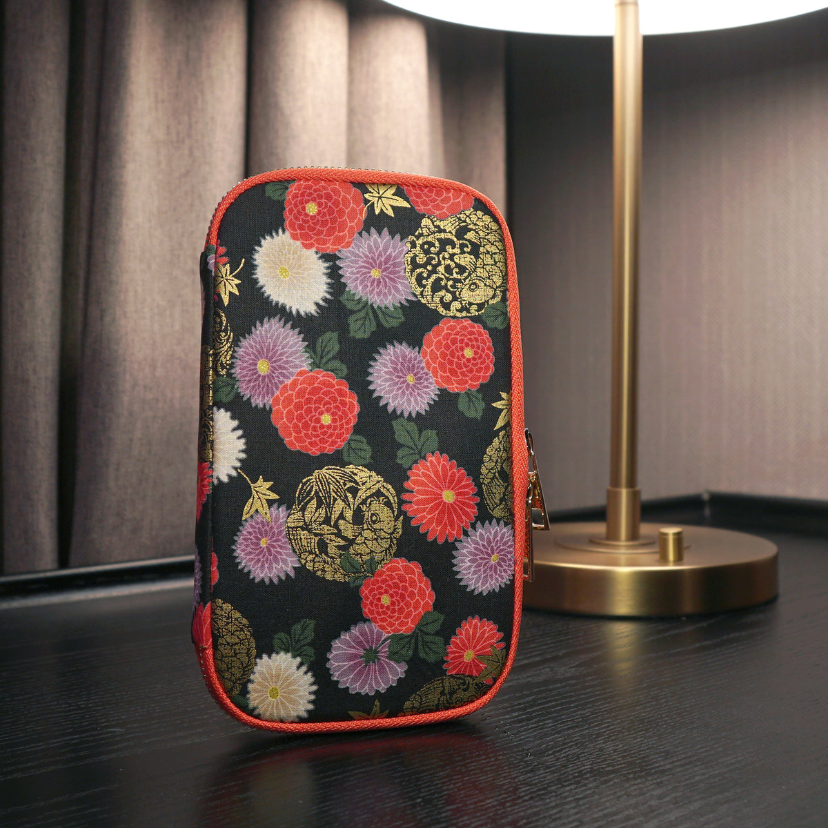 Travel Wallet - Goldfish & Flowers