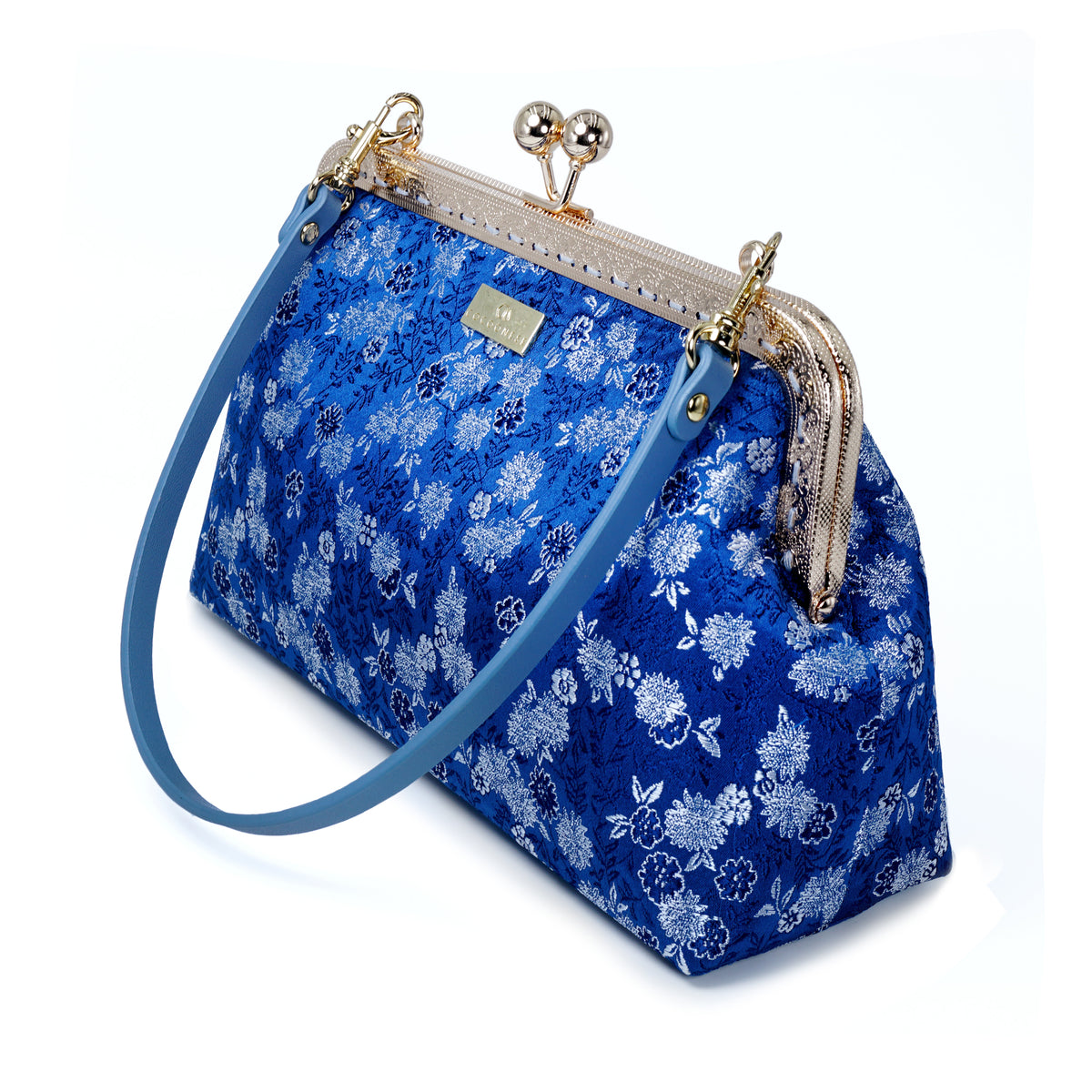 Underarm Bag - Silver Floral