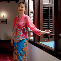 Nyonya Kebaya Blouse - Bayang Flora (size: L)