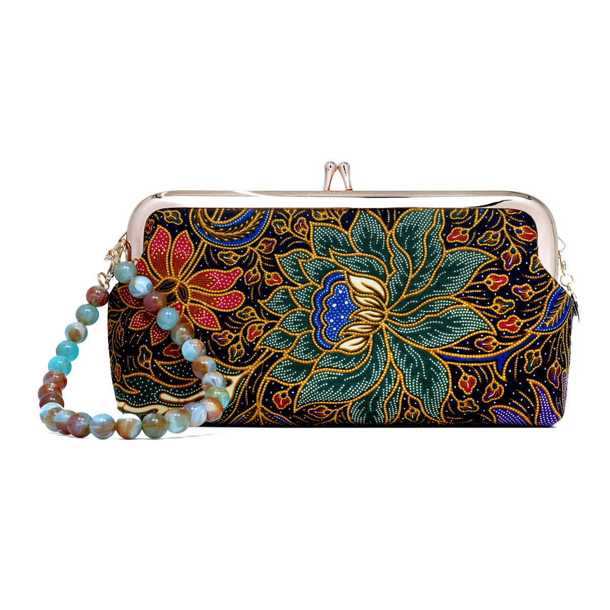 Wristlet Pouch - Moonlit Garden