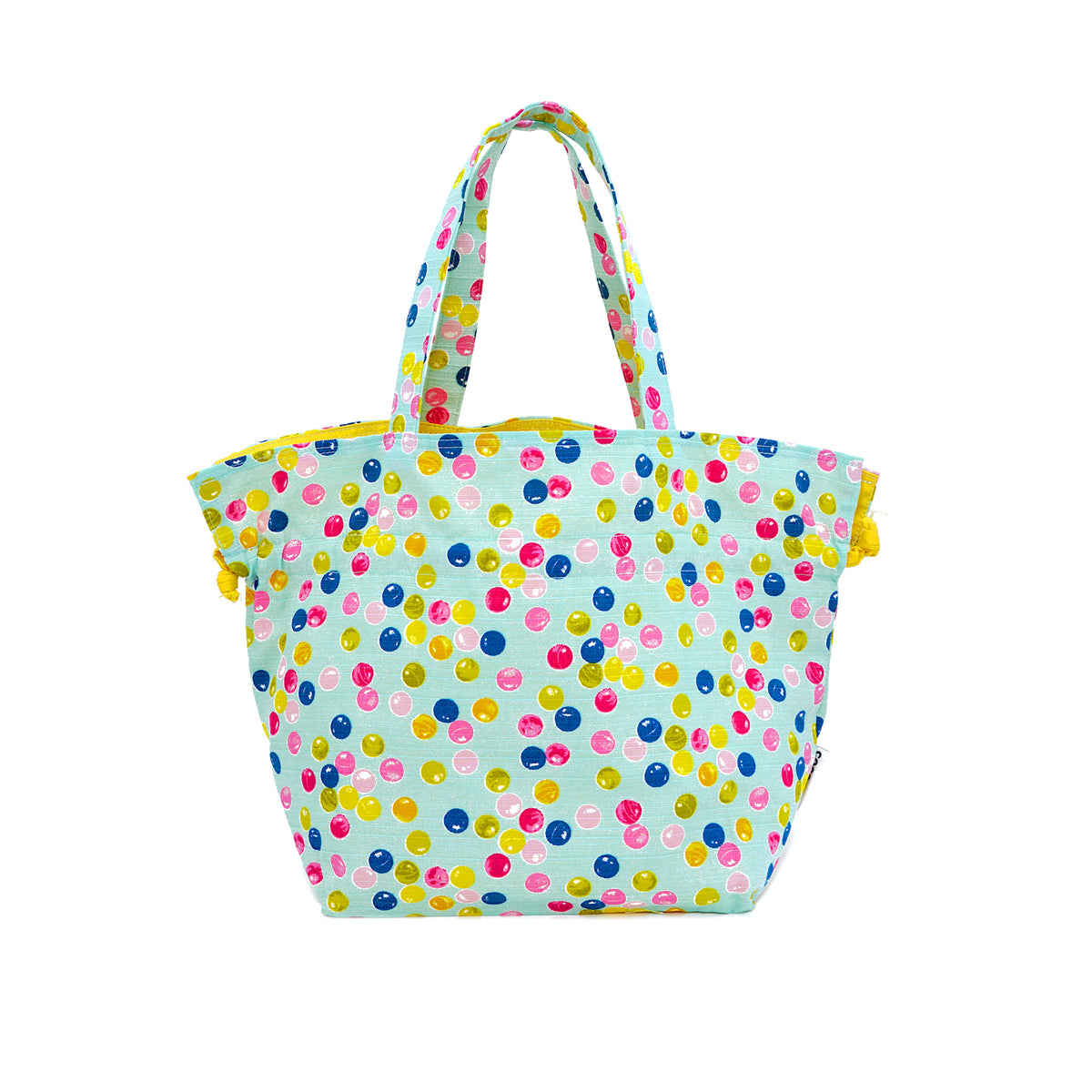 50% OFF - Drawstring Top Handle Handbag  - Bubble