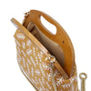 20% OFF - Round Crossbody Bag With Wooden Frame