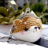 Animal Coin Purse with Key Chain - Shiba