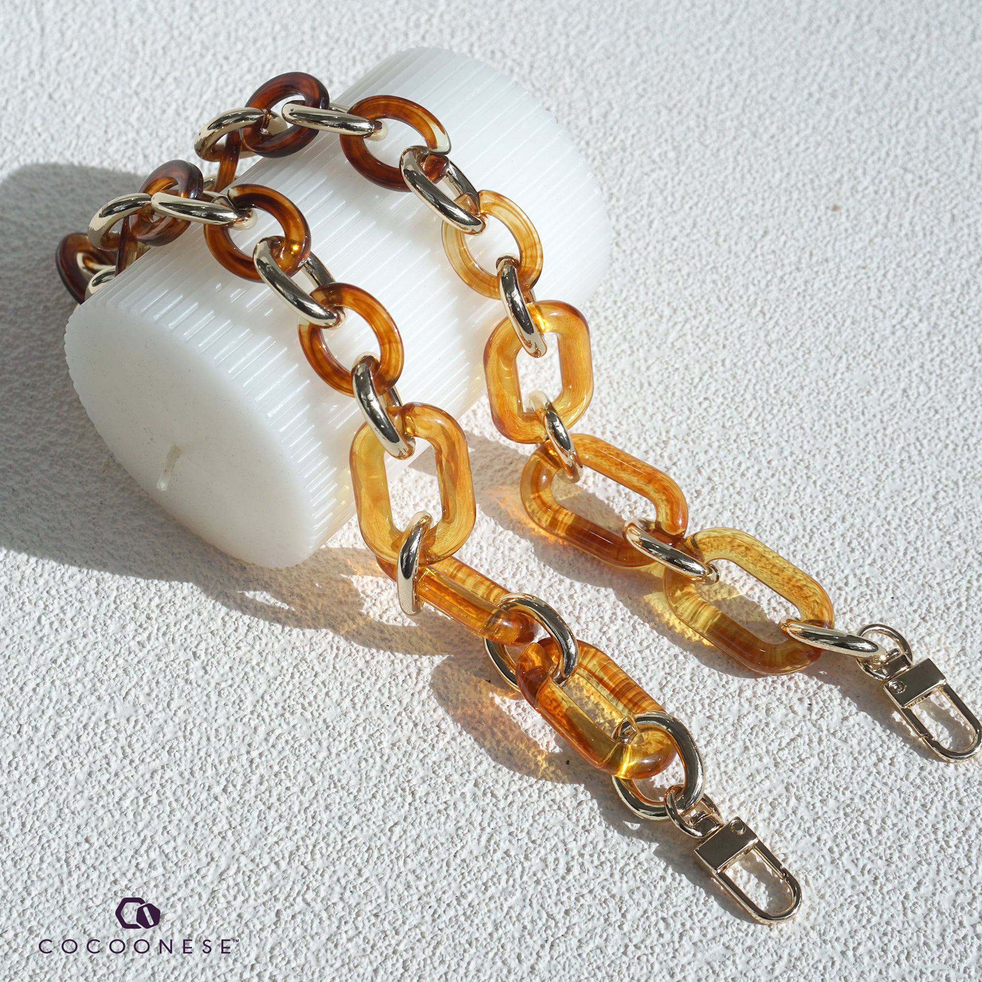 Acrylic Bag Chain Strap - Old fashioned