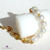 Imitation Pearl Bead Bag Chain Strap - French 75