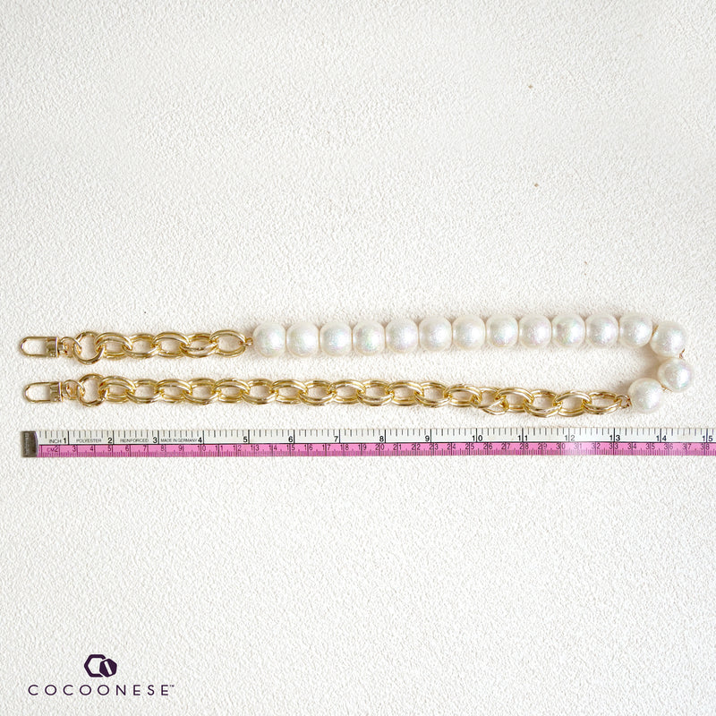 Imitation Pearl Bead Bag Chain Strap - French 75