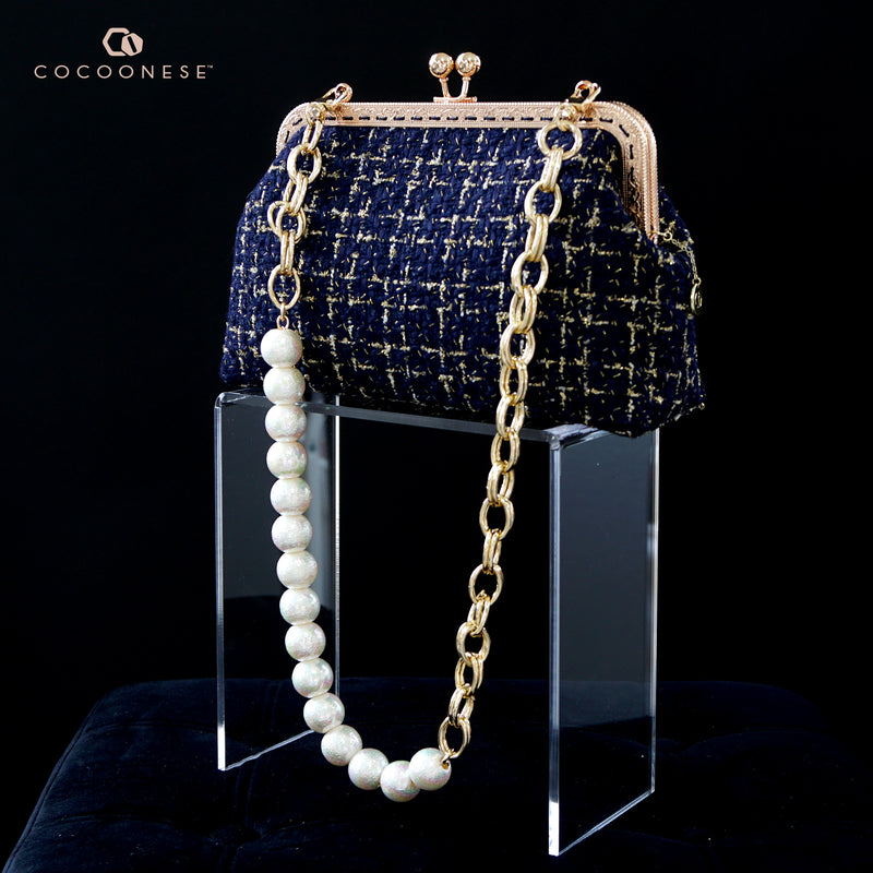 Imitation Pearl Bead Bag Chain Strap - French 75