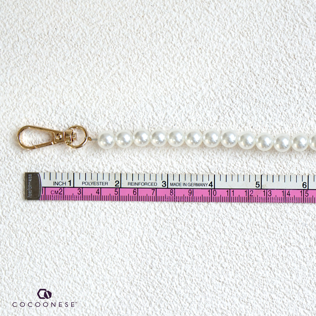 Imitation Pearl Bead Bag Chain Strap - Gin Fizz