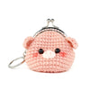 Animal Coin Purse with Key Chain - Piggy