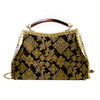 Amber Resin Top Handle Bag - Royal Songket