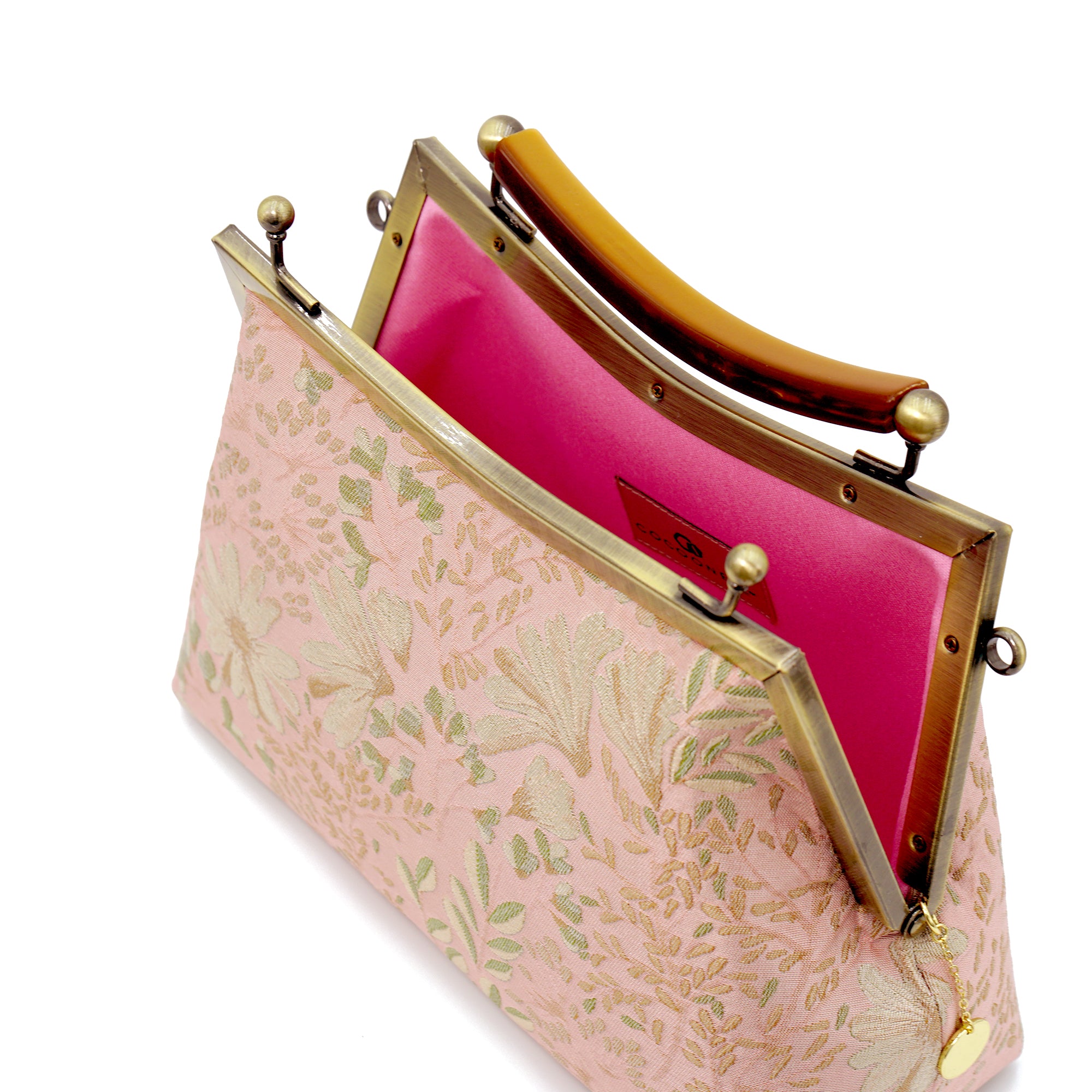 30% OFF Amber Resin Top Handle Bag - Chicory