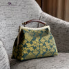 Amber Resin Top Handle Bag - Royal Songket