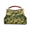 Amber Resin Top Handle Bag - Royal Songket