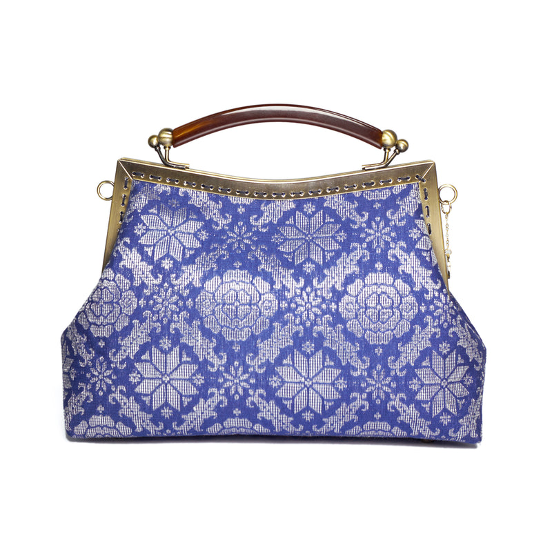 Amber Resin Top Handle Bag - Royal Songket (LS)