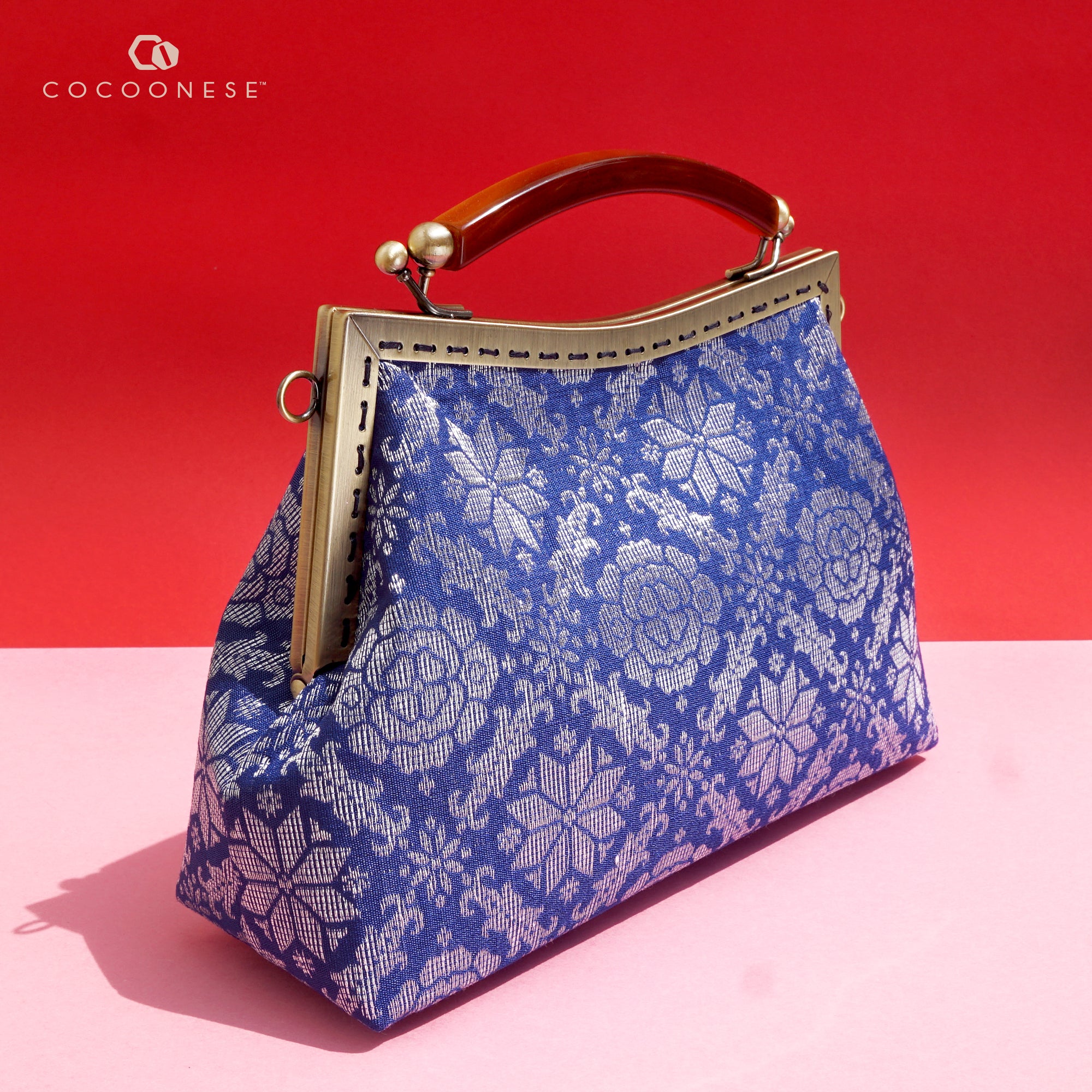 Amber Resin Top Handle Bag - Royal Songket (LS)