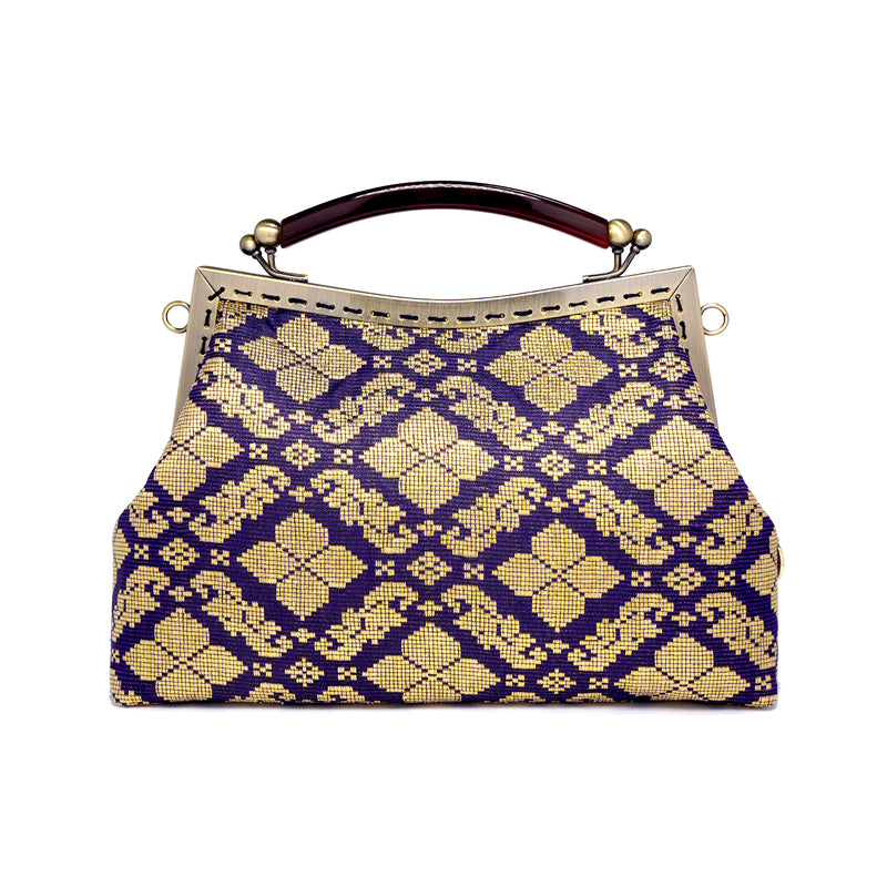 Amber Resin Top Handle Bag - Royal Songket (PG)