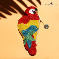 Beaded Coin Purse - Parrot