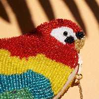 Beaded Coin Purse - Parrot