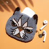 Beaded Coin Purse - Grumpy Cat