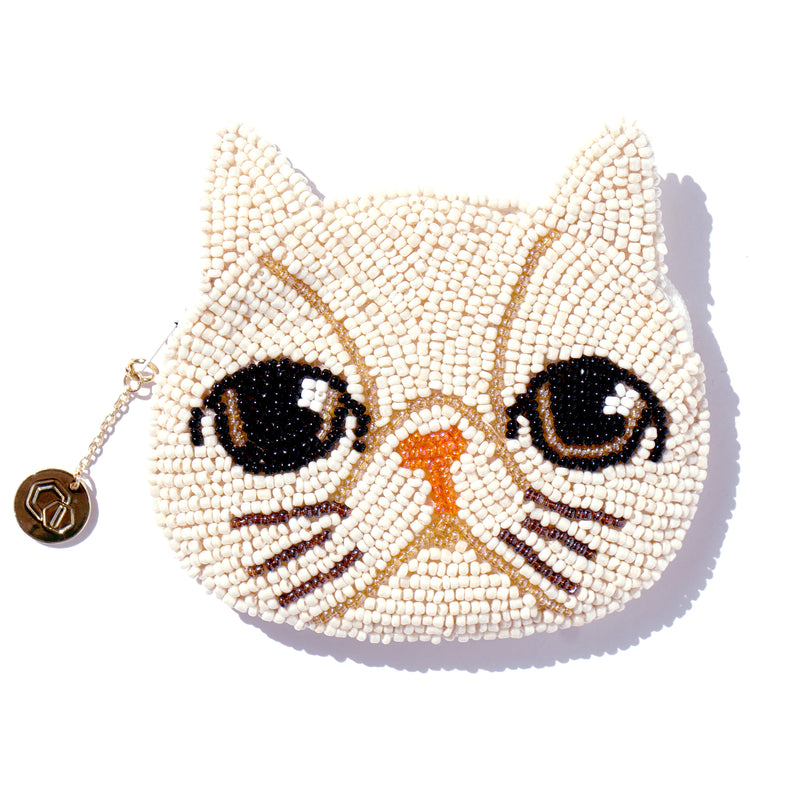 Beaded Coin Purse - Princess Cat