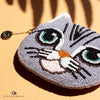 Beaded Coin Purse - Curious Cat